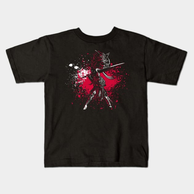 Artorias and Sif Kids T-Shirt by RarieDash